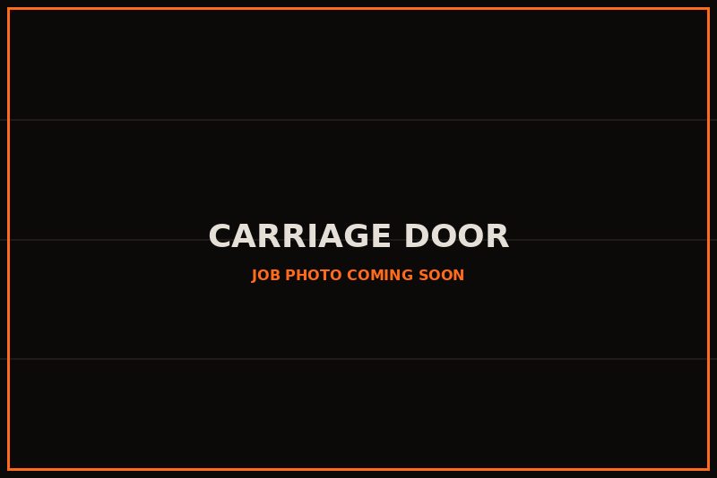Photo coming soon: carriage-style garage door