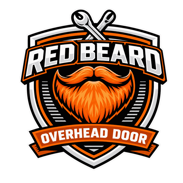 Red Beard Overhead Door badge logo