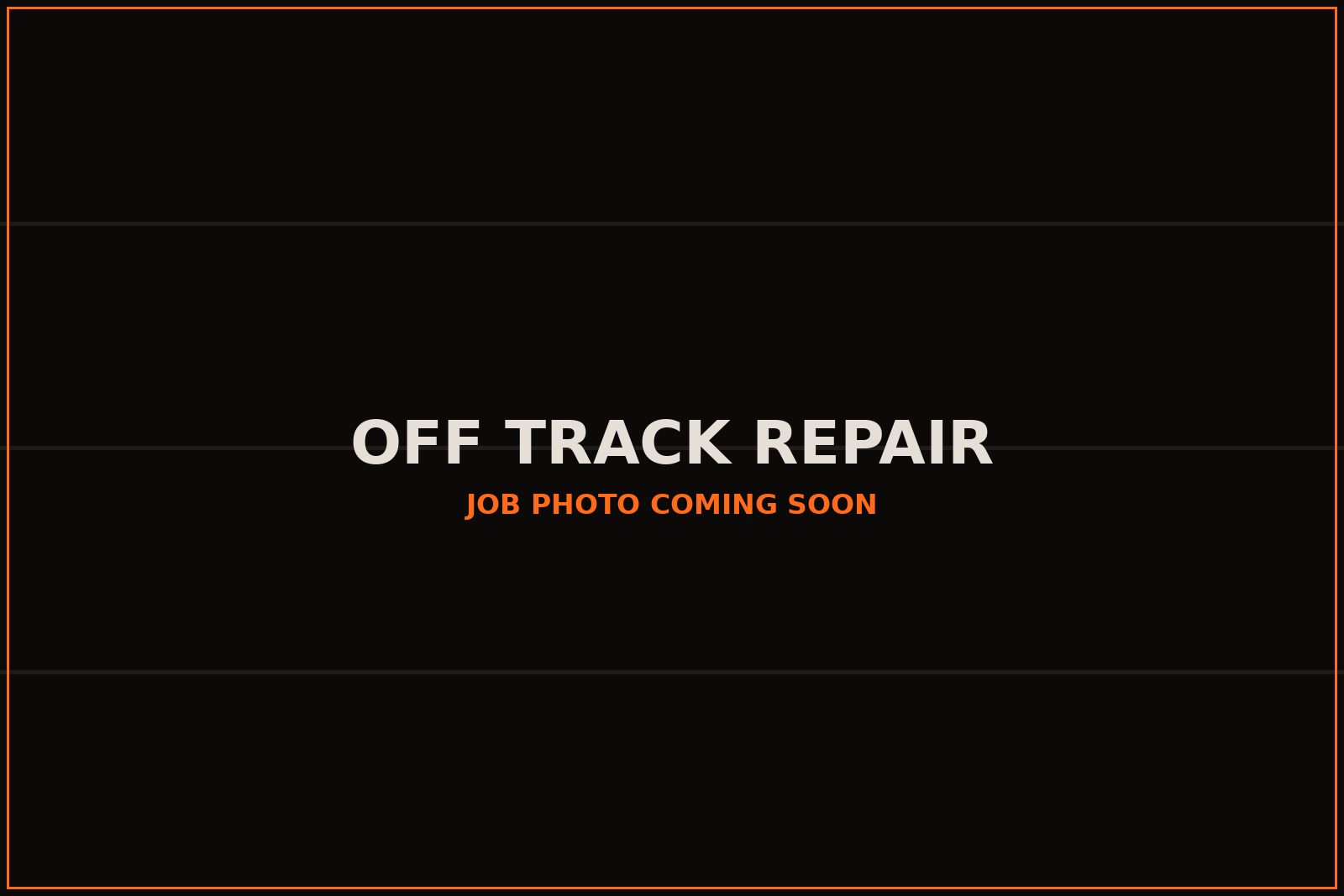 Off-track door repair (photo coming soon)